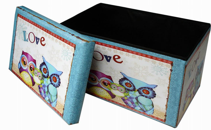 Biscottini Pouf contenitore richiudibile in ecopelle