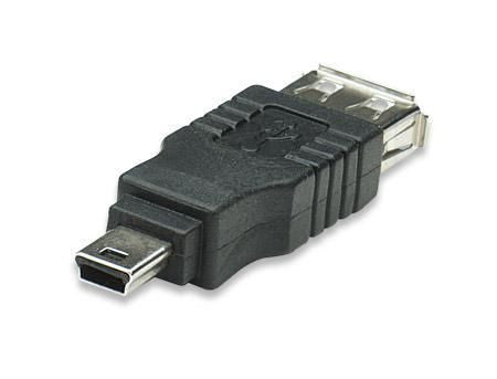 Adattatore USB A femmina a Mini B maschio