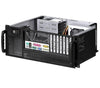 Chassis Industriale Rack 19''/Desktop 4U Ultra Compatto Nero