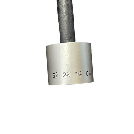 Manopola Pulsanti Tasto Regolatore Argentato Diametro 33 mm 133.0395.207