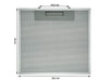 Filtro antigrasso in metallo cappa aspirante Faber Roblin 133.0018.458