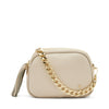 Frau borsa piccola in pelle con catena col. crema B305