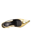 NCUB Scarpe con Tacco Oro da donna