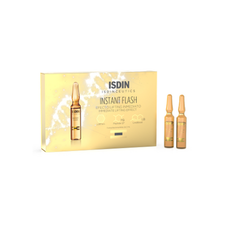 Isdin cofanetto instant flash 5 fiale + acqua micellare 30ml