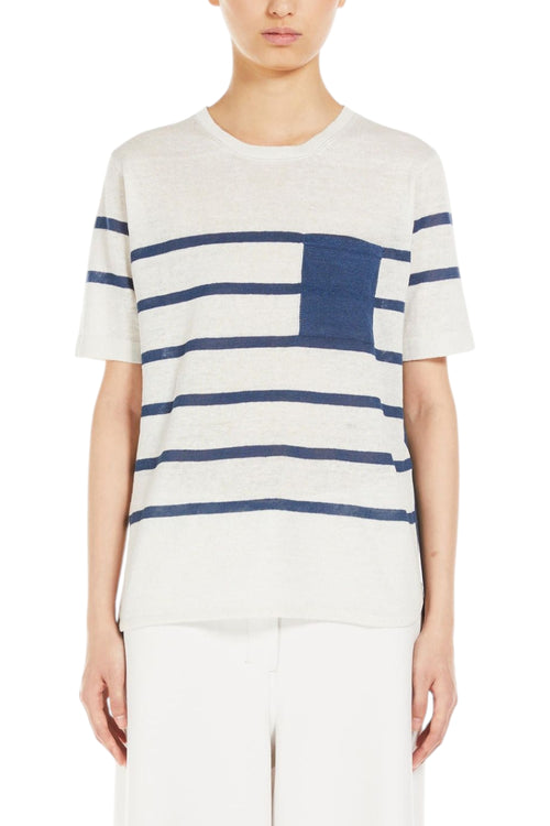 S Max Mara Maglie Avorio/blu da donna