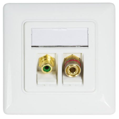 Adattatore Keystone RCA/F F/F Giallo