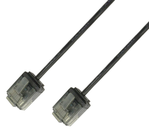 Cavo di rete Patch in Rame Ultra Slim Cat.6 Nero UTP 1,5 m