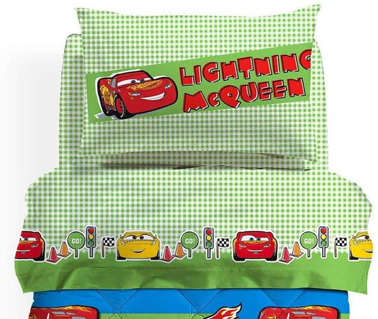 CALEFFI COMPLETO LENZUOLA 1 PIAZZA E MEZZA CARS PISTON CUP DISNEY