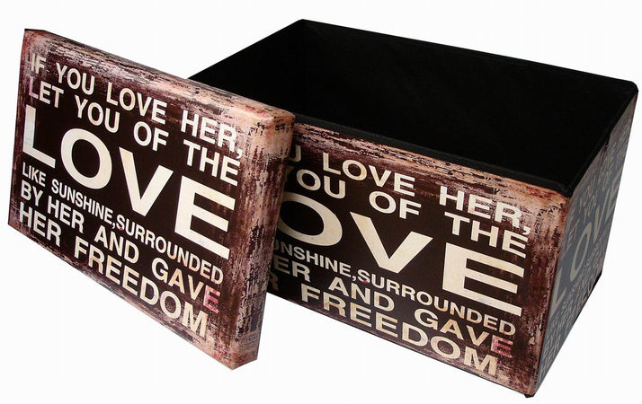 Biscottini Biscottini Pouf Contenitore Richiudibile Ecopelle Elegante 60x36x36 Salvaspazio