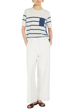 S Max Mara Maglie Avorio/blu da donna