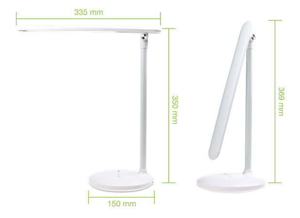 Lampada a 36 LED da Scrivania Pieghevole Dimmerabile Batteria Ricaricabile con Alimentazione USB
