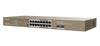 Unmanaged Switch Ethernet 16 Porte PoE 16GE+2SFP G1118P-16-250W