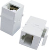 Accoppiatore Keystone RJ45 F/F Cat.5E UTP Bianco