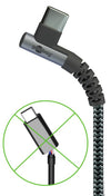 Cavo USB-C&trade Maschio Angolato a USB-A Dritto 1m