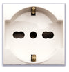 Domus S44 Presa Schuko Bipasso 2P+T 10/16A 250V Bianco Lucido, 441090/15TS