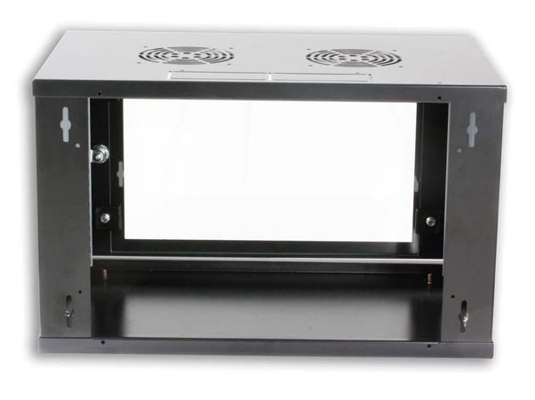 Armadio Rack 19'' a muro 10 unit&agrave prof. 400 Nero Assemblato
