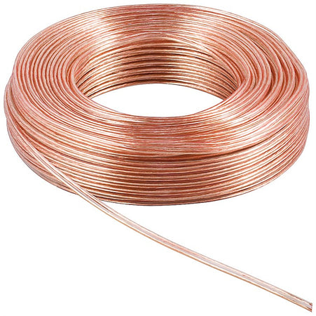 Cavo Audio per diffusori acustici Trasparente 2,5 mm² matassa 100m