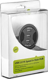 Hub USB 2.0 3 porte In-Desk diametro 6 cm