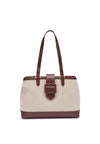 Frau borsa in canvas e microfibra ebony B986