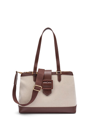 Frau borsa in canvas e microfibra ebony B986