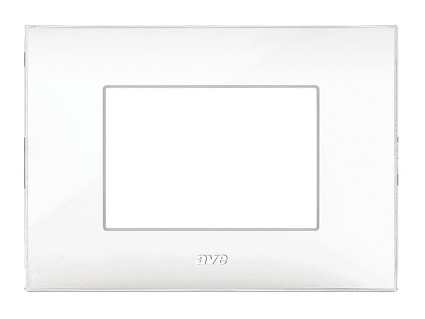Placca Serie YOUNG 44 per Scatola Rettangolare 3 Moduli Bianco