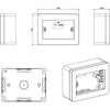 Scatola Universale IP40 per Minicanali 3 Moduli Bianco