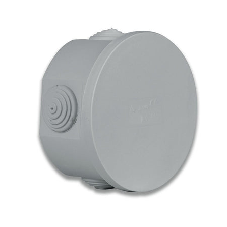 Scatola Rotonda IP44 di Derivazione da Parete con Passacavi