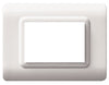 Placca Tecnopolimero S44 3 Moduli Bianco
