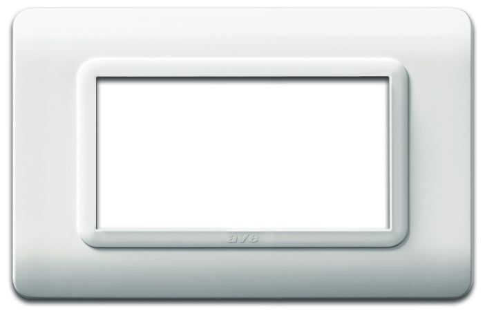 Placca Tecnopolimero S44 4 Moduli Bianco