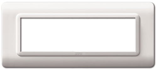 Placca Tecnopolimero S44 7 Moduli Bianco