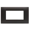 Placca Serie YOUNG 44 per Scatola Rettangolare 4 Moduli Grigio