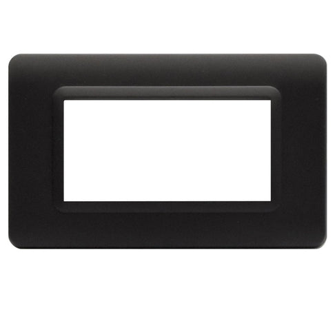 Placca Tecnopolimero S44 4 Moduli Grigio