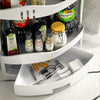 Scaffalatura Angolare 2Ripiani 1Cassetto Unità di Mensole Cucina Bagno Multiuso Bianco
