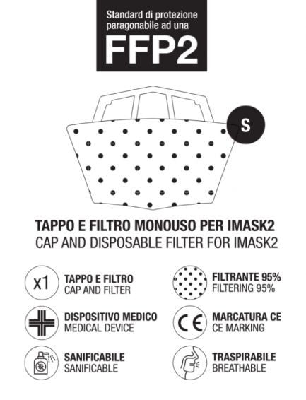 Imask filtri respiratori kit 1 pezzo s kids