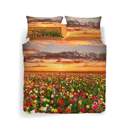 lenzuola fantasia copriletto Flowering Fields ! Caleffi in Cotone matrimoniale