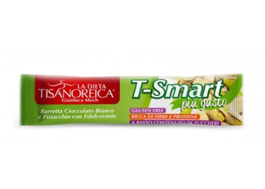 Tisanoreica snack barretta t-smart pistacchio e cioccolato bianco