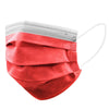 Mascherina chirurgica adulti rossa 10 pezzi