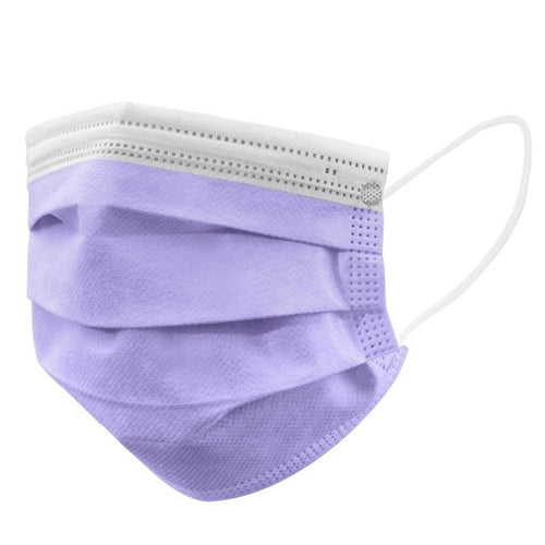 Mascherina chirurgica adulti lilla 10 pezzi
