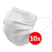 Mascherina chirurgica bianca bambini 10 pezzi