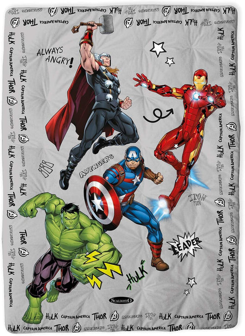 CALEFFI DISNEY PLAID SCALDOTTO AVENGERS 130X170 OTTIMA IDEA REGALO