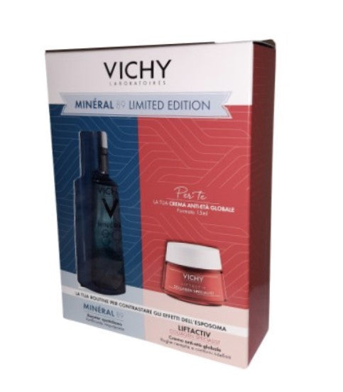 Vichy cofanetto liftactiv m89 crema viso 50ml + mineral 89 siero viso 15ml