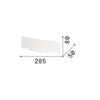 Applique Industrial-Minimal Desk Metallo Bianco Led 12,5W 3000K