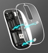 Mouse Ottico Wireless 800-1600 dpi con Micro Ricevitore USB Nero Trasparente