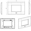 Placca Serie YOUNG 44 per Scatola Rettangolare 3 Moduli Bianco