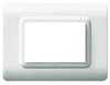 Placca Tecnopolimero S44 3 Moduli Bianco