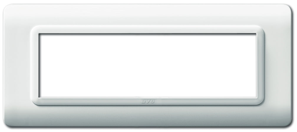 Placca Tecnopolimero S44 7 Moduli Bianco