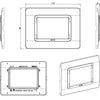 Placca Tecnopolimero S44 3 Moduli Grigio