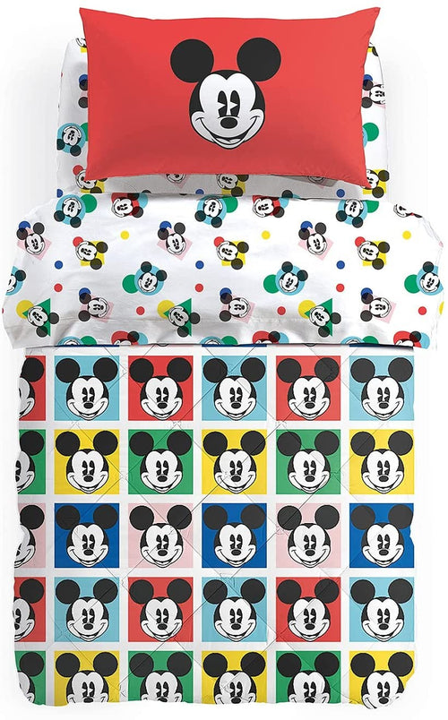 CALEFFI TRAPUNTA 1 PIAZZA LETTO SINGOLO MICKEY COLORS DISNEY