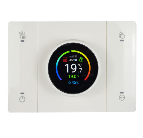 Domus T44 Cronotermostato WiFi Smart Connesso Rilevatore Umidit&agrave Ambiente Bianco