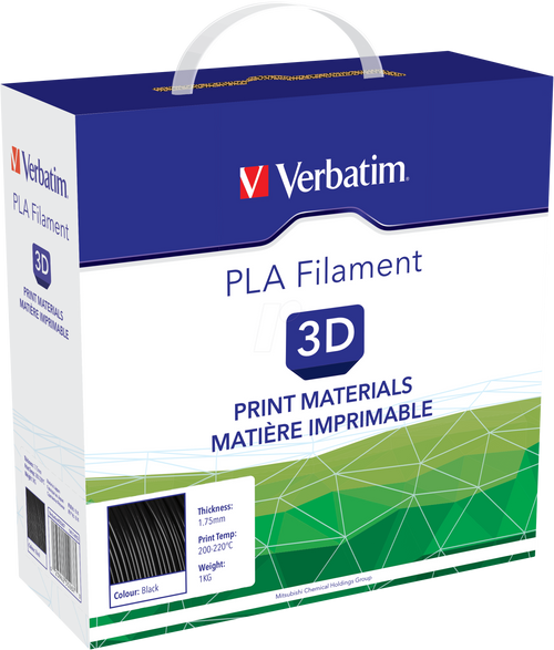Filamento PLA Stampa 3D 1.75mm 1kg Nero